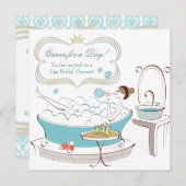 プリンセスブライドスパブライダルシャワー 招待状 (正面/裏面)