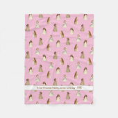 プリンセスブランケット(名前またはメッセージ) フリースブランケット (正面)