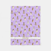 プリンセスブランケット（名前） フリースブランケット (正面)