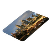 プリンセスブリッジ、ヤラリバー、メルボルンスカイライン マグネット (左側)