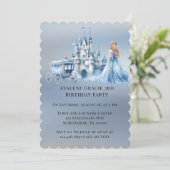 プリンセスブルーキャリッジターニング3バースデーパーティー 招待状 (スタンド正面)