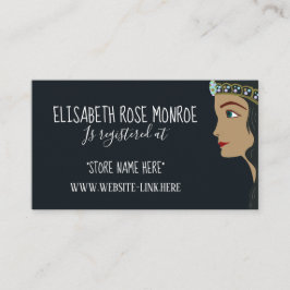 プリンセスブルーベビーシャワーギフトレジストリ エンクロージャーカード