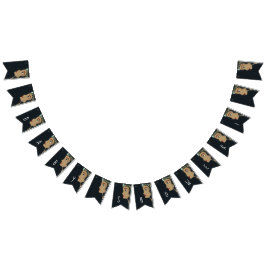 プリンセスブルーベビーシャワー バンティングフラッグ