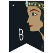 プリンセスブルーベビーシャワー バンティングフラッグ (第3の旗)