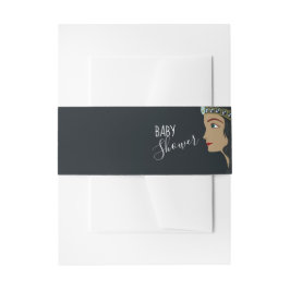 プリンセスブルーベビーシャワー 招待状ベリーバンド