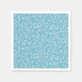 プリンセスブルー王室のストーリーブックフェアリーテールシック スタンダードカクテルナプキン