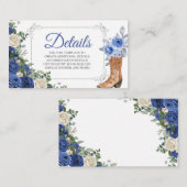 プリンセスブートシルバーネイビーキンセニェラ詳細カード エンクロージャーカード (正面/裏面)