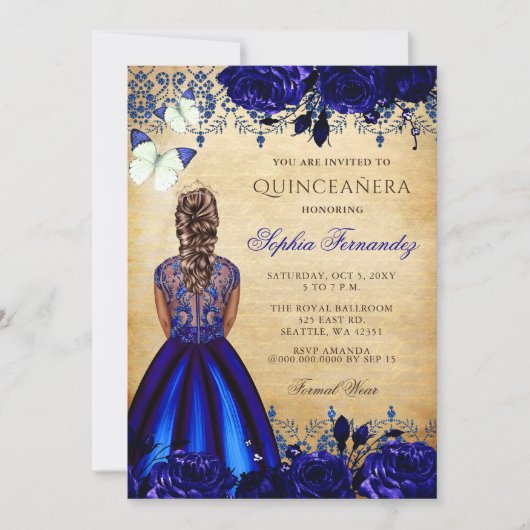 プリンセスブ王室のルーバタフライキンセニェラ 招待状 (正面)