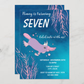 プリンセスプラティプス誕生日招待状 招待状 (正面/裏面)