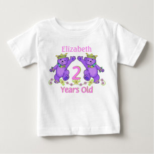 プリンセスベアーズ第2期名前をカスタムする ベビーTシャツ
