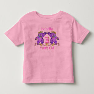 プリンセスベアーズ第3期名前をカスタムする トドラーTシャツ