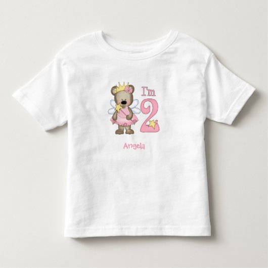 プリンセスベア2ndバースデートドラーTシャツ トドラーTシャツ (正面)
