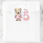 プリンセスベア5th誕生日 ラウンドシール (バッグ)