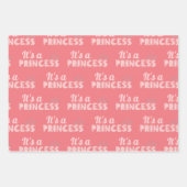 プリンセスベビーガールベビーシャワー ラッピングペーパーシート (正面3)