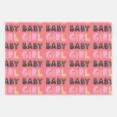 プリンセスベビーガールベビーシャワー ラッピングペーパーシート (正面2)