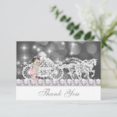 プリンセスベビーシャワーありがとう サンキューカード (スタンド正面)