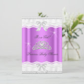 プリンセスベビーシャワーガールティアラレース 招待状 (スタンド正面)