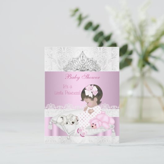 プリンセスベビーシャワーガールティアラレース 招待状 (スタンド正面)