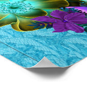 プリンセスベビーシャワーティール（緑がかった色）ブルーパープルガール2 ポスター (角)