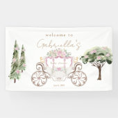 プリンセスベビーシャワーホワイトウェルカム 横断幕 (横)