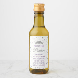 プリンセスベビーシャワーミニワインボトルラベル ワインラベル