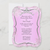プリンセスベビーシャワーワンダーランドピンクエスニック 招待状 (裏面)