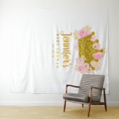 プリンセスベビーシャワー背景、フォトブースプロップ タペストリー (インサイチュ(横))