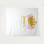 プリンセスベビーシャワー背景、フォトブースプロップ タペストリー (正面(横))