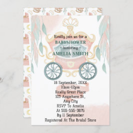 プリンセスベビーシャワー 招待状