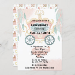 プリンセスベビーシャワー 招待状