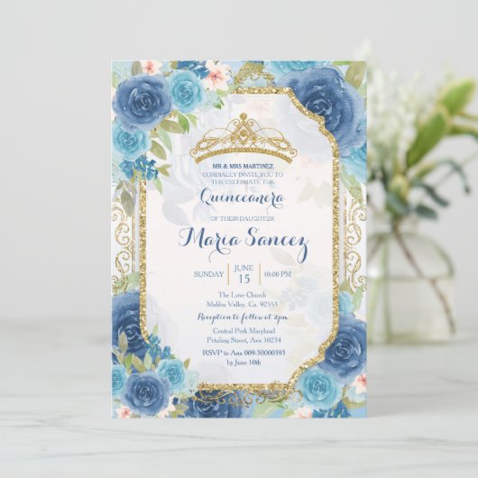 プリンセスホワイトローゼズメキシカンミンス招待状 招待状 (スタンド正面)