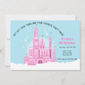 プリンセスボール誕生日パーティーへの招待 招待状 (正面)