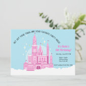 プリンセスボール誕生日パーティーへの招待 招待状 (スタンド正面)