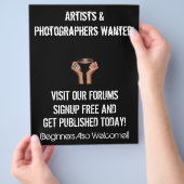 プリンセスポートレートマーケティングフライヤー チラシ (手)