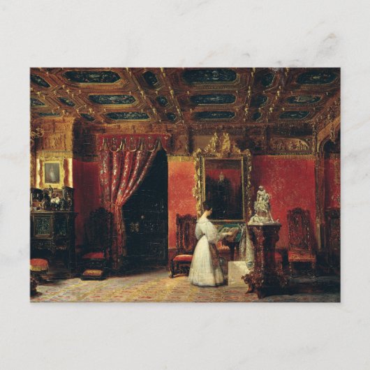 プリンセスマリー・ドリンズは彼女のゴシック様式スタジオで ポストカード (正面)