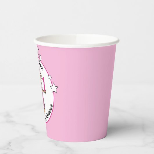 プリンセスマンガ1stバースデーエスニック小さな女の子 紙コップ (左)