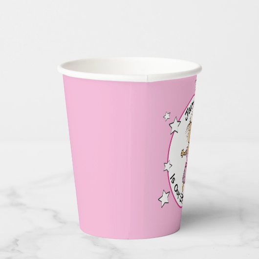 プリンセスマンガ1stバースデーエスニック小さな女の子 紙コップ (右)