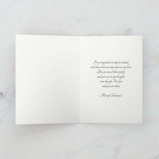 プリンセスマーガレットバラタータンチェッククリスマス シーズンカード (内部)