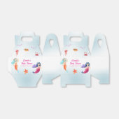 プリンセスモダンマーメイド海コーラルベビーシャワー フェイバーボックス (折り畳みなし)