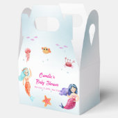 プリンセスモダンマーメイド海コーラルベビーシャワー フェイバーボックス (オープン)
