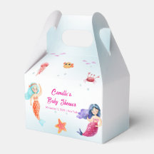 プリンセスモダンマーメイド海コーラルベビーシャワー