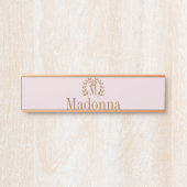 プリンセスモノグラム名ドア名プレート記号 サインプレート (正面)