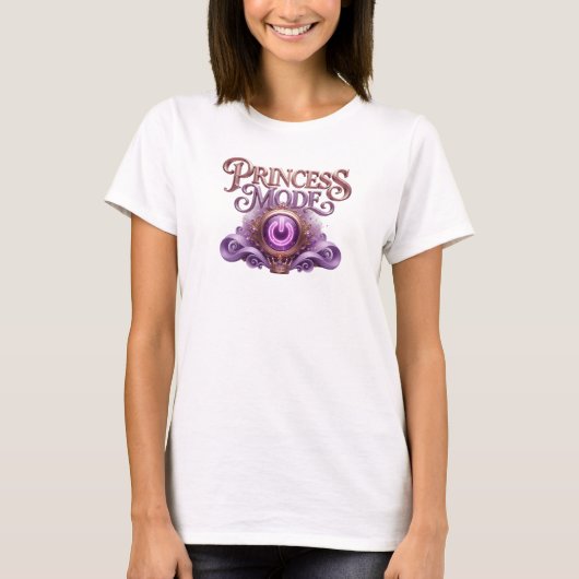 プリンセスモードのクールな赤いTシャツ Tシャツ (正面)