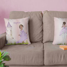 プリンセスユニコーンダークヘアパープルキュート