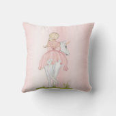 プリンセスユニコーンピンクブルーキャッスル装飾用クッション クッション (裏面)