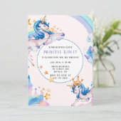 プリンセスユニコーン城00th誕生日パーティー 招待状 (スタンド正面)