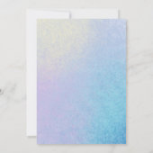 プリンセスユニコーン城00th誕生日パーティー 招待状 (裏面)