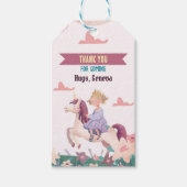 プリンセスライディングユニコーンビーフギフトラベル ギフトタグ (正面)