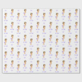 プリンセスラッピング紙(ヴィンテージクラウン&パール) ラッピングペーパー (フラット)