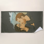 プリンセスラブビーチタオル ビーチタオル (正面)